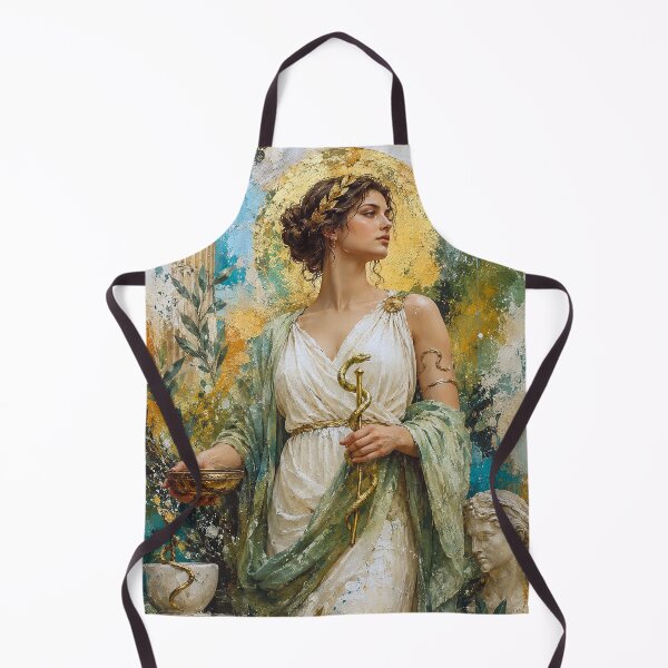 Item preview, Greek Goddess of health Hygieia painting. designed and sold by GalleryKauffeld.