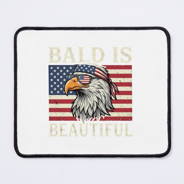 Item preview, Bald Is Beautiful Patriotic Eagle Sunglasses Vintage designed and sold by SiarheiYur.