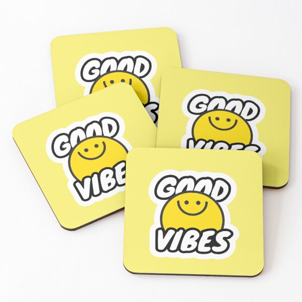 Item preview, Good Vibes Smiley Positive Energy Typography designed and sold by Mauswohn.