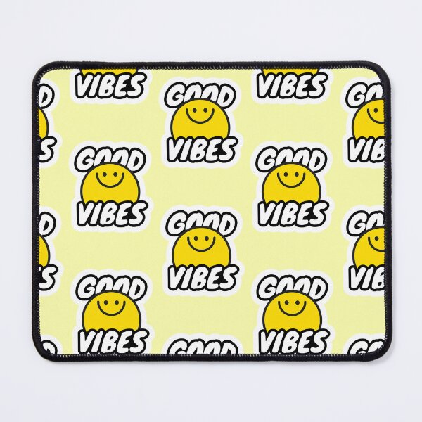 Item preview, Good Vibes Smiley Positive Energy Typography designed and sold by Mauswohn.