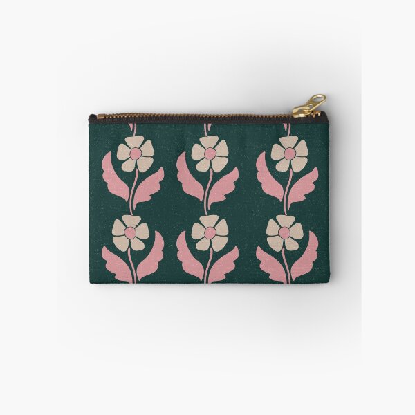 Item preview, Large Retro Scandinavian Folk Floral Forest Green Botanical Pattern designed and sold by DColourMuse.