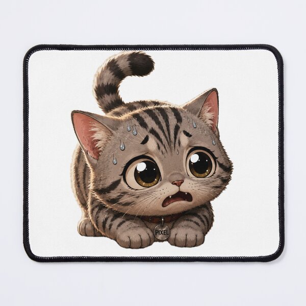 Item preview, Very Cute Pixel Cat – Kawaii Chibi Cat designed and sold by TitiaDesign.