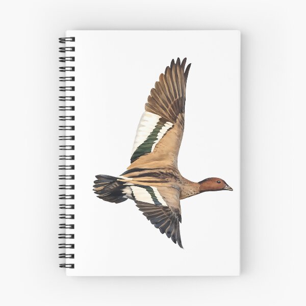 Item preview, Australian Wood Duck in Flight Watercolour Painting designed and sold by Jaruart.