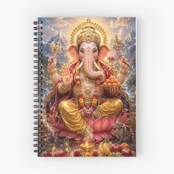 Item preview, Divine Lord Ganesha Lotus Blessings Art designed and sold by hutofdesigns.