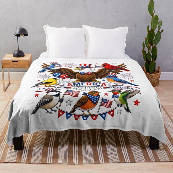 Item preview, America The Beautiful Patriotic Birds Eagle Art designed and sold by SiarheiYur.