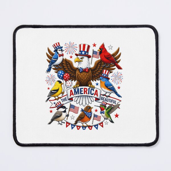 Item preview, America The Beautiful Patriotic Birds Eagle Art designed and sold by SiarheiYur.