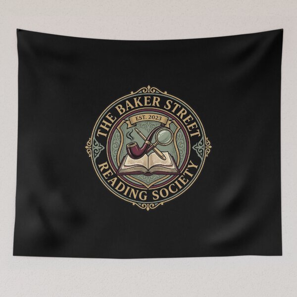 Item preview, The Baker Street Reading Society Sherlock Holmes Vintage Ornate Crest designed and sold by Fenay Designs.