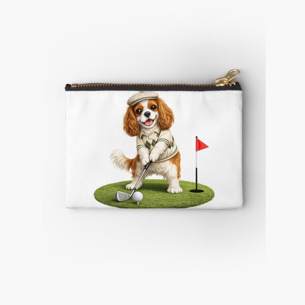 Item preview, Blenheim Cavalier Playing Golf designed and sold by SpottyRainbow.