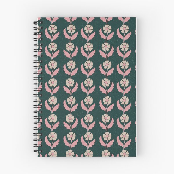Item preview, Medium Retro Scandinavian Folk Floral Forest Green Botanical Pattern designed and sold by DColourMuse.