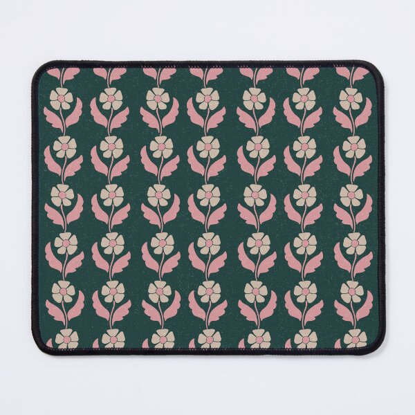 Item preview, Medium Retro Scandinavian Folk Floral Forest Green Botanical Pattern designed and sold by DColourMuse.