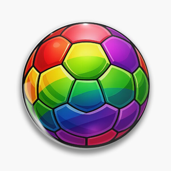 Item preview, Vibrant Rainbow Multicolor Energy Soccer Ball designed and sold by Trionda_Shop.