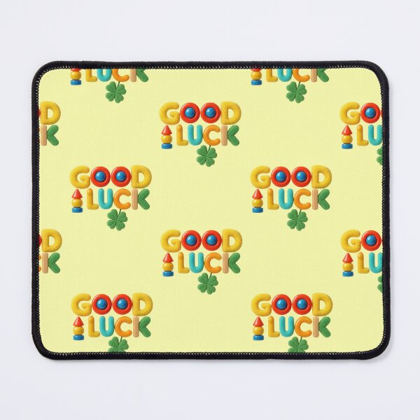 Item preview, Good Luck Typography Cloverleaf Positivity 3D Effect designed and sold by Mauswohn.