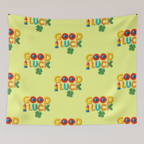Item preview, Good Luck Typography Cloverleaf Positivity 3D Effect designed and sold by Mauswohn.