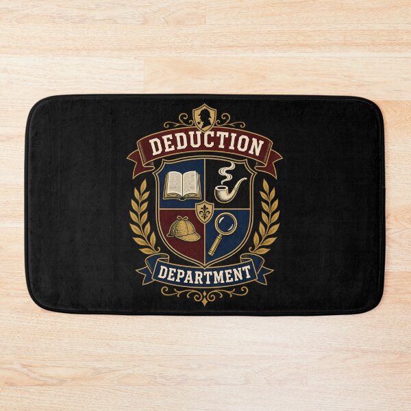Item preview, Deduction Department Sherlock Holmes Collegiate Crest Coat of Arms designed and sold by Fenay Designs.