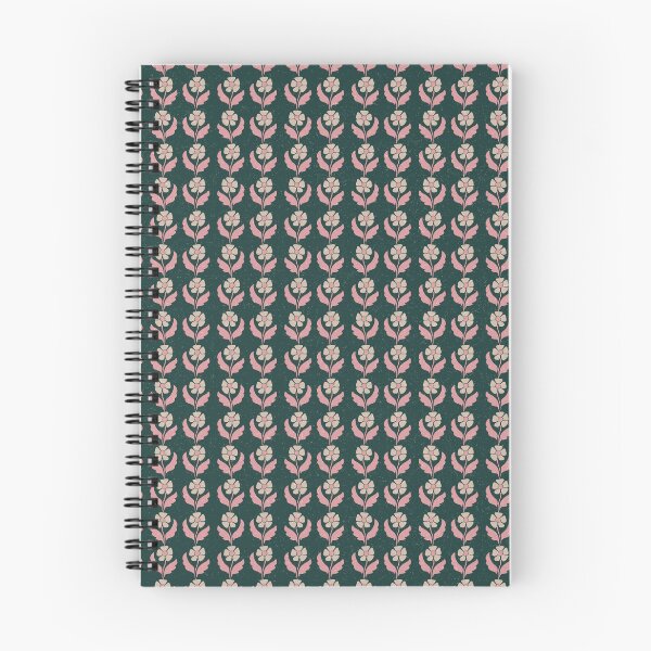 Item preview, Small Retro Scandinavian Folk Floral Forest Green Botanical Pattern designed and sold by DColourMuse.