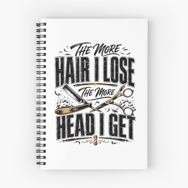 Item preview, The More Hair I Lose The More Head I Get, Funny Bald Quote, Barber Humor, Sarcastic Meme  designed and sold by Teeture.