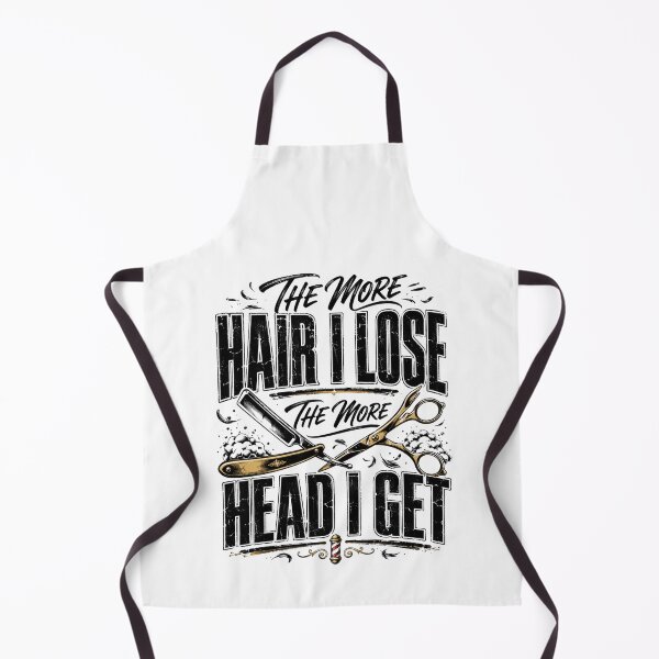 Item preview, The More Hair I Lose The More Head I Get, Funny Bald Quote, Barber Humor, Sarcastic Meme designed and sold by Teeture.