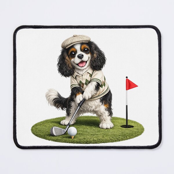 Item preview, Tri Cavalier Playing Golf designed and sold by SpottyRainbow.