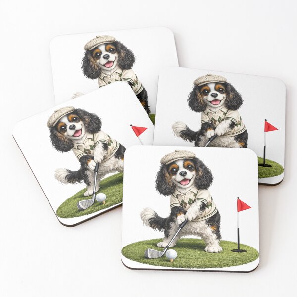 Item preview, Tri Cavalier Playing Golf designed and sold by SpottyRainbow.