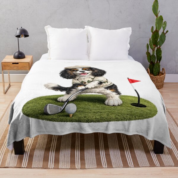 Item preview, Tri Cavalier Playing Golf designed and sold by SpottyRainbow.