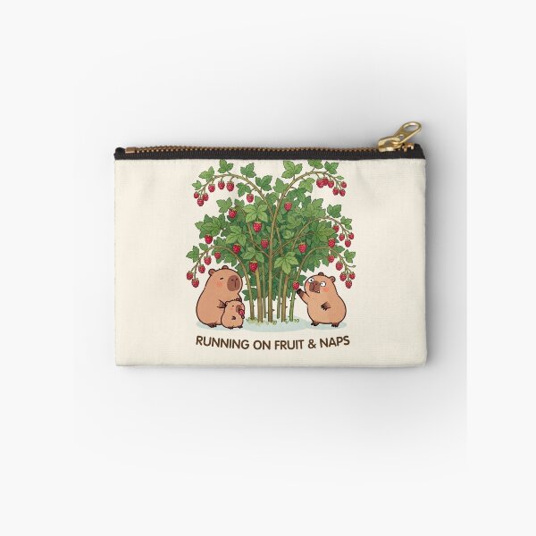 Item preview, Running on Fruit & Naps – Cute Raspberry Capybaras designed and sold by BCapybara.
