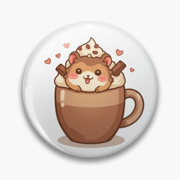 Item preview, Adorable Hamster in Coffee Mug | Kawaii Café Sticker designed and sold by Stylestickers55.