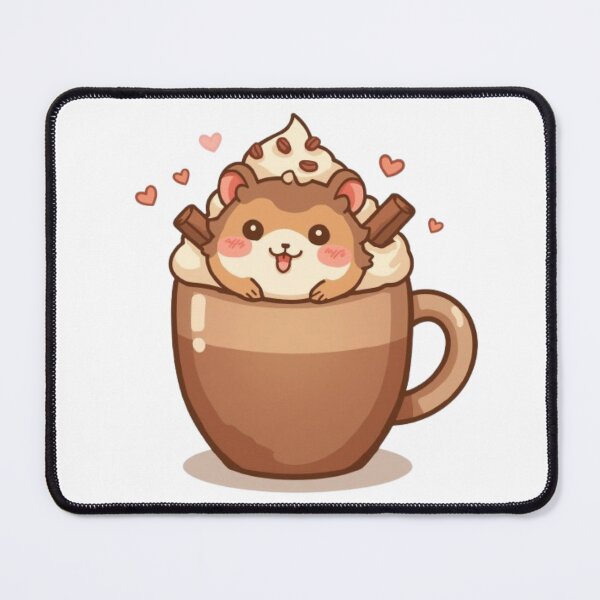 Item preview, Adorable Hamster in Coffee Mug | Kawaii Café Sticker designed and sold by Stylestickers55.