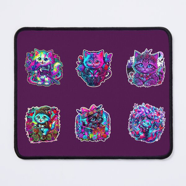 Item preview, Cute Cat Stickers Pack – Kawaii Kitten Set for Laptop, Phone & School Supplies designed and sold by Cyber-ART-Studio.