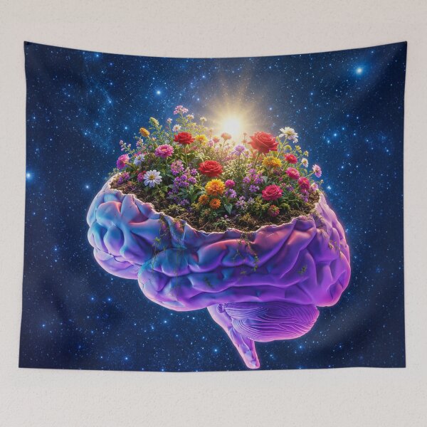 Item preview, Where Hope Takes Root – Surreal Mind & Flowers Artwork designed and sold by seamless.