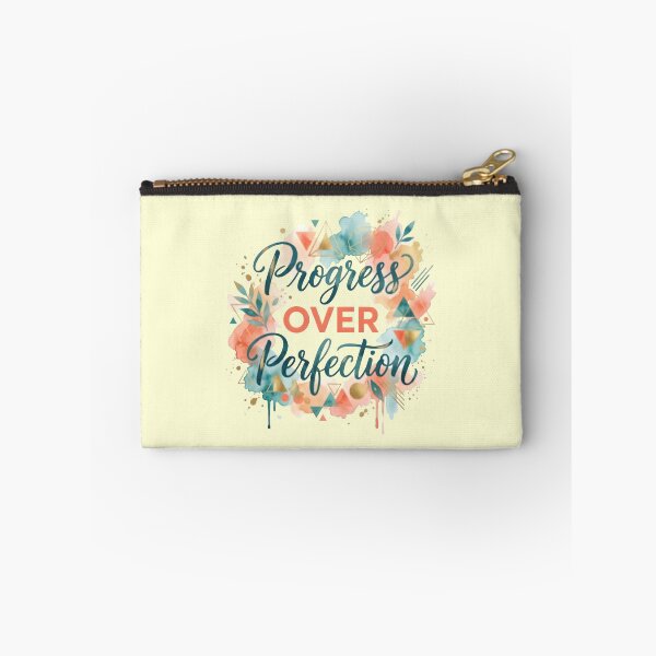 Item preview, Progress Over Perfection Typography Art | Inspirational Motivational Quote designed and sold by Unwrapfashion.