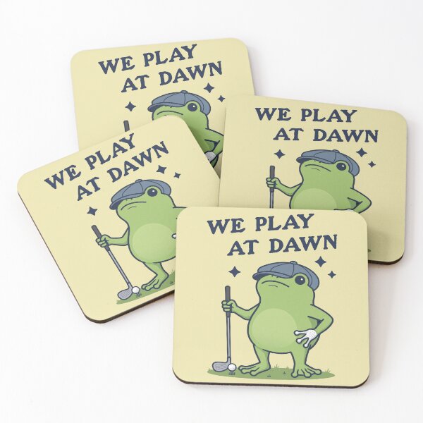 Item preview, We Play At Dawn Funny Frog Golfer Early Bird designed and sold by d247.
