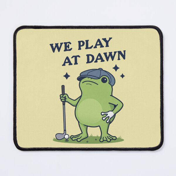 Item preview, We Play At Dawn Funny Frog Golfer Early Bird designed and sold by d247.