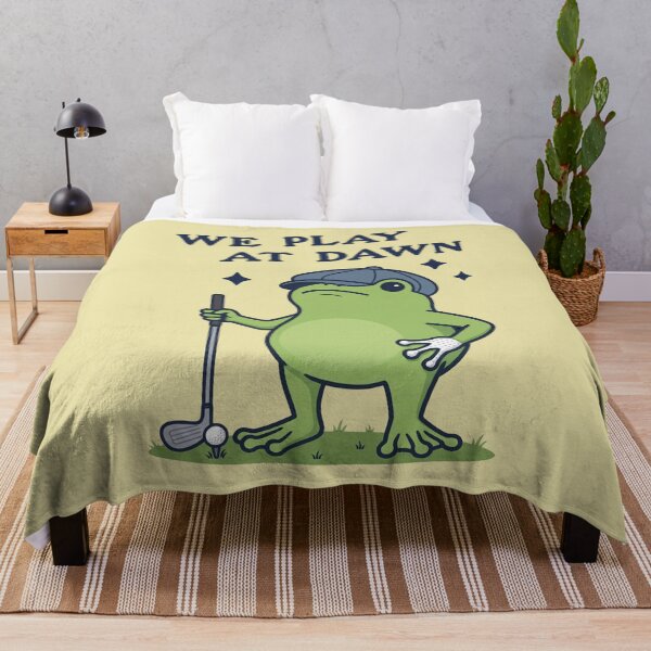 Item preview, We Play At Dawn Funny Frog Golfer Early Bird designed and sold by d247.