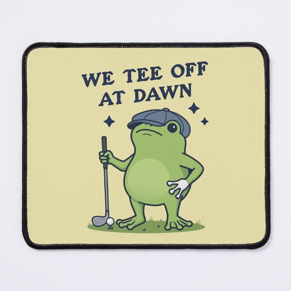Item preview, We Tee Off At Dawn Funny Frog Golfer designed and sold by d247.