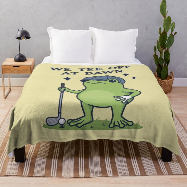 Item preview, We Tee Off At Dawn Funny Frog Golfer designed and sold by d247.