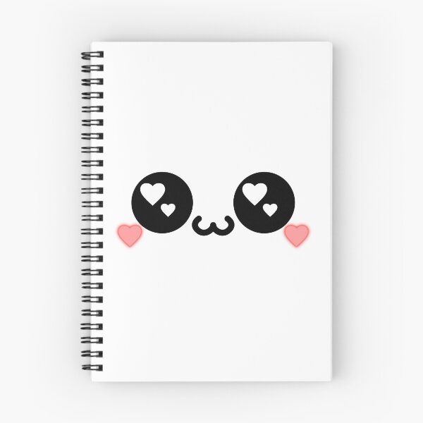 Item preview, Cute kawaii blushing owo heart eyes face designed and sold by BlushyPrint.