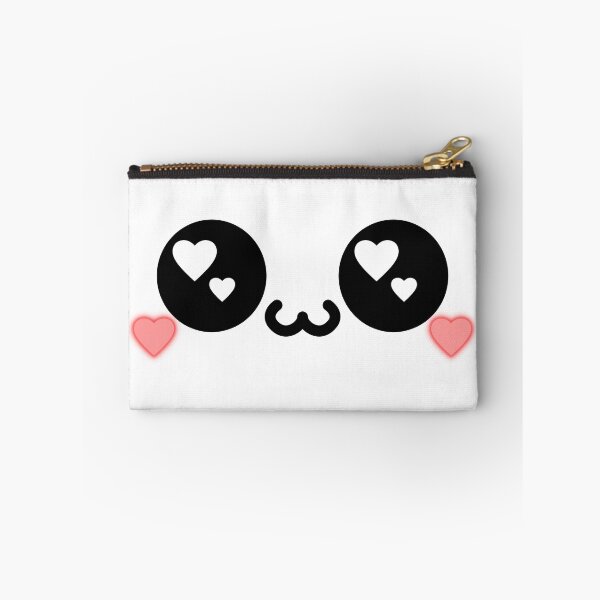 Item preview, Cute kawaii blushing owo heart eyes face designed and sold by BlushyPrint.