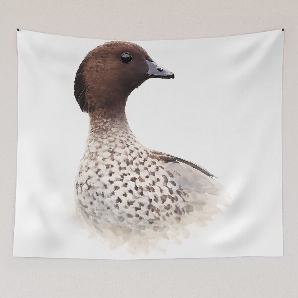 Item preview, Australian Wood Duck Portrait Watercolour Art designed and sold by Jaruart.