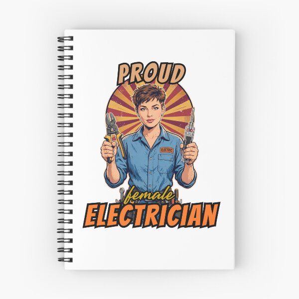 Item preview, Proud Female Electrician - Retro Comic Pop Art Gift for Women in Trades designed and sold by Neurospicy Trolls.
