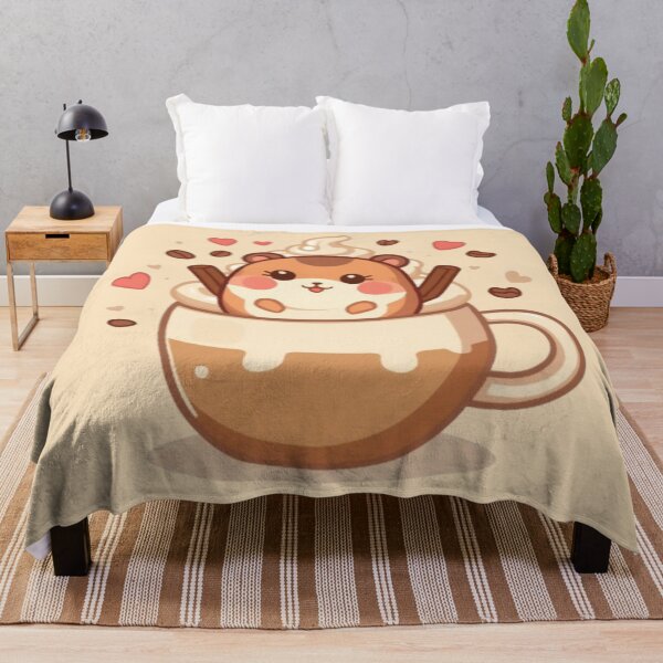 Item preview, Cute Hamster Coffee Cup Sticker | Cozy Kawaii Animal Design designed and sold by Stylestickers55.