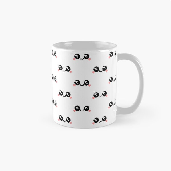 Item preview, Cute kawaii owo heart eyes face pattern designed and sold by BlushyPrint.