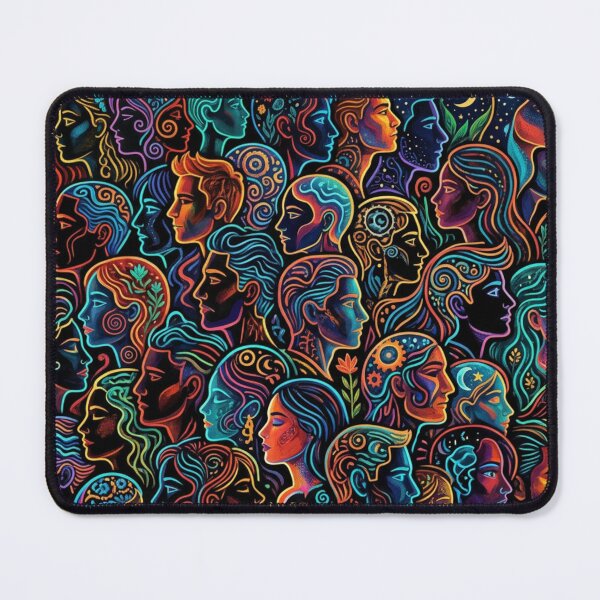 Item preview, Neon Faces Mosaic designed and sold by Sigtrix.