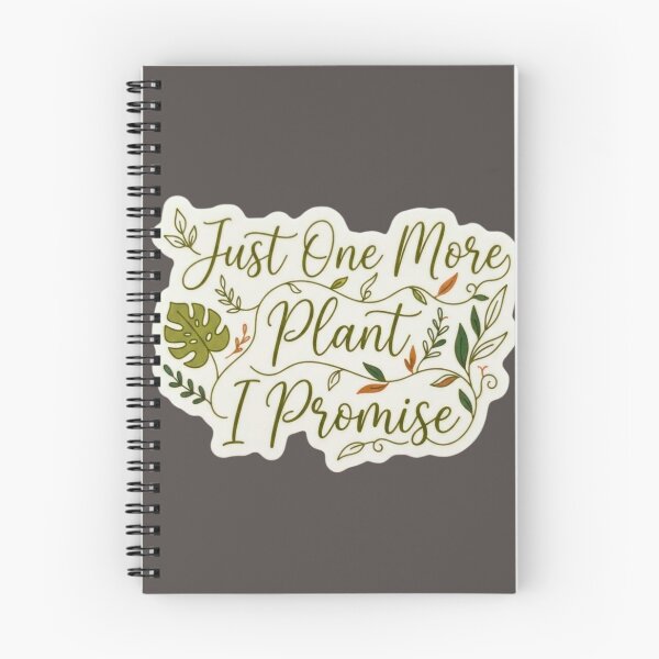 Item preview, Just One More Plant Promise Botanical Typography designed and sold by HAPPY HARBOR DESIGN .
