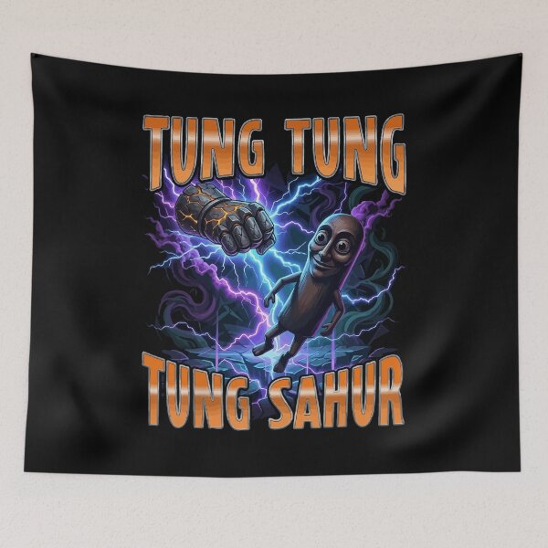 Item preview, Surreal Italian Brainrot Meme Tung Tung Tung Sahur T-Shirt designed and sold by stmpdwrld.