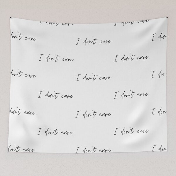 Item preview, I Don't Care Minimalist Script Quote Typography designed and sold by GalaMine.