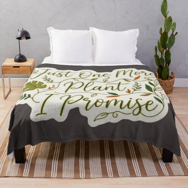 Item preview, Just One More Plant Promise Botanical Typography designed and sold by HAPPY HARBOR DESIGN .