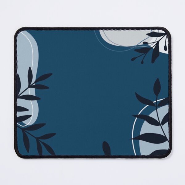 Item preview, Blue Abstract Botanical Leaf Pattern designed and sold by NNCollection.