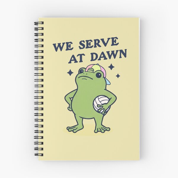Item preview, Cartoon Frog Volleyball Player We Serve At Dawn designed and sold by d247.