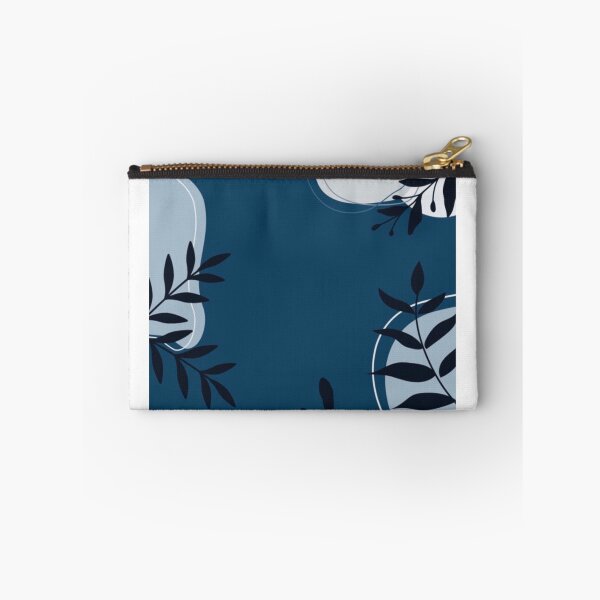 Item preview, Blue Abstract Botanical Leaf Pattern designed and sold by NNCollection.