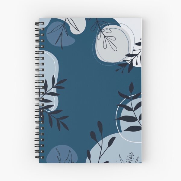 Item preview, Blue Abstract Botanical Leaf Pattern designed and sold by NNCollection.